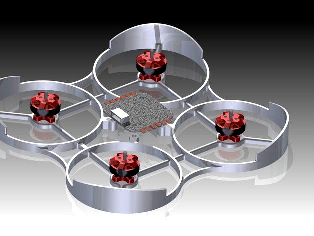 11XX Brushless motor quadcopter frame by Yannicflight