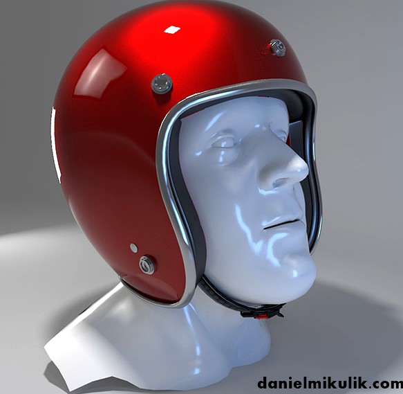 Retro Motorcycle Helmet with face Cover
