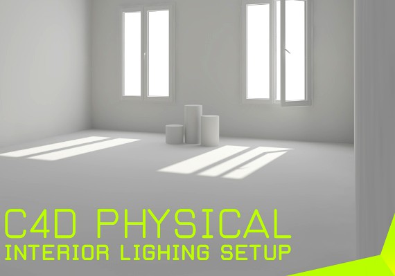 interior lighting setup for c4d(physical)