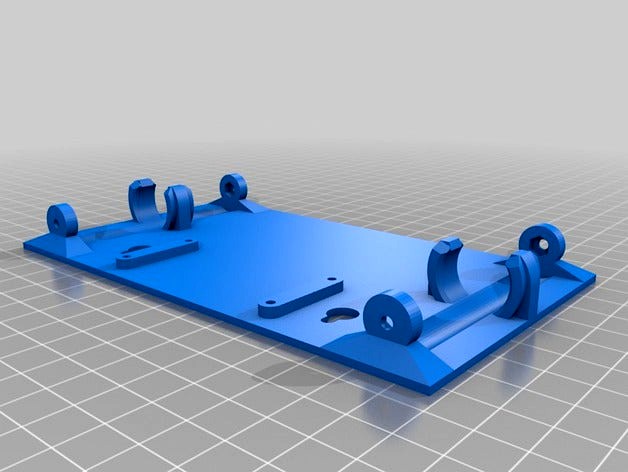 Raspberry Pi Zero - 18650 Battery Project Plate by orcusomega