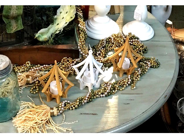 Tea Light Christmas Ornament by 3DGenera
