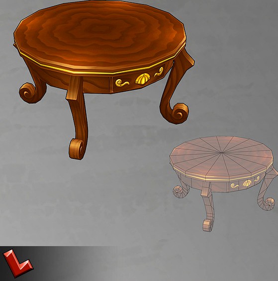 Hand-painted table