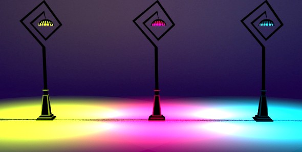 Whimsical Street Lamp Set 02