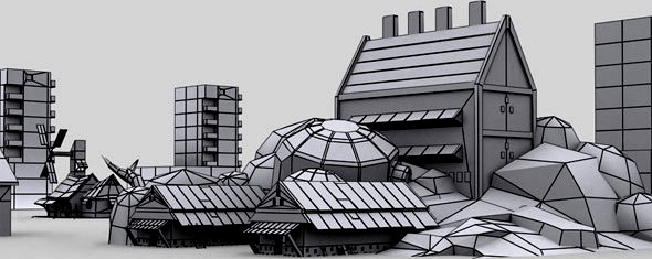 Scene Low Poly Model