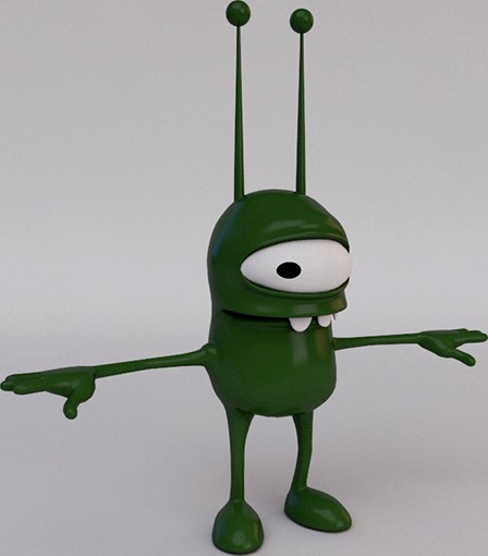 Cartoon Alien