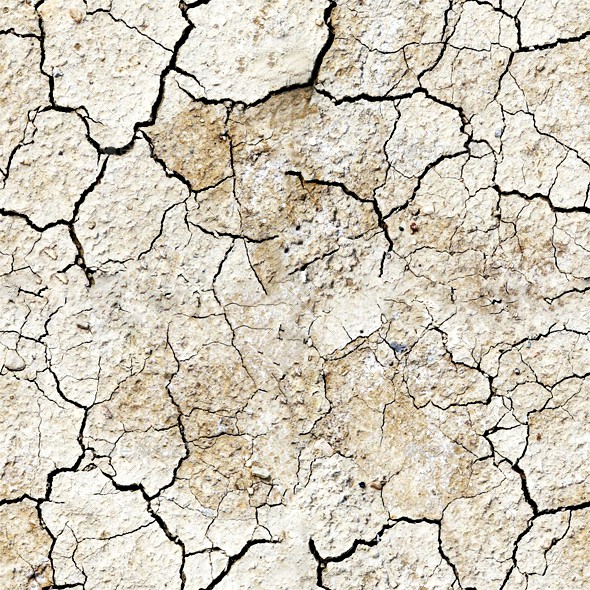 Ground Texture Desert Cracks