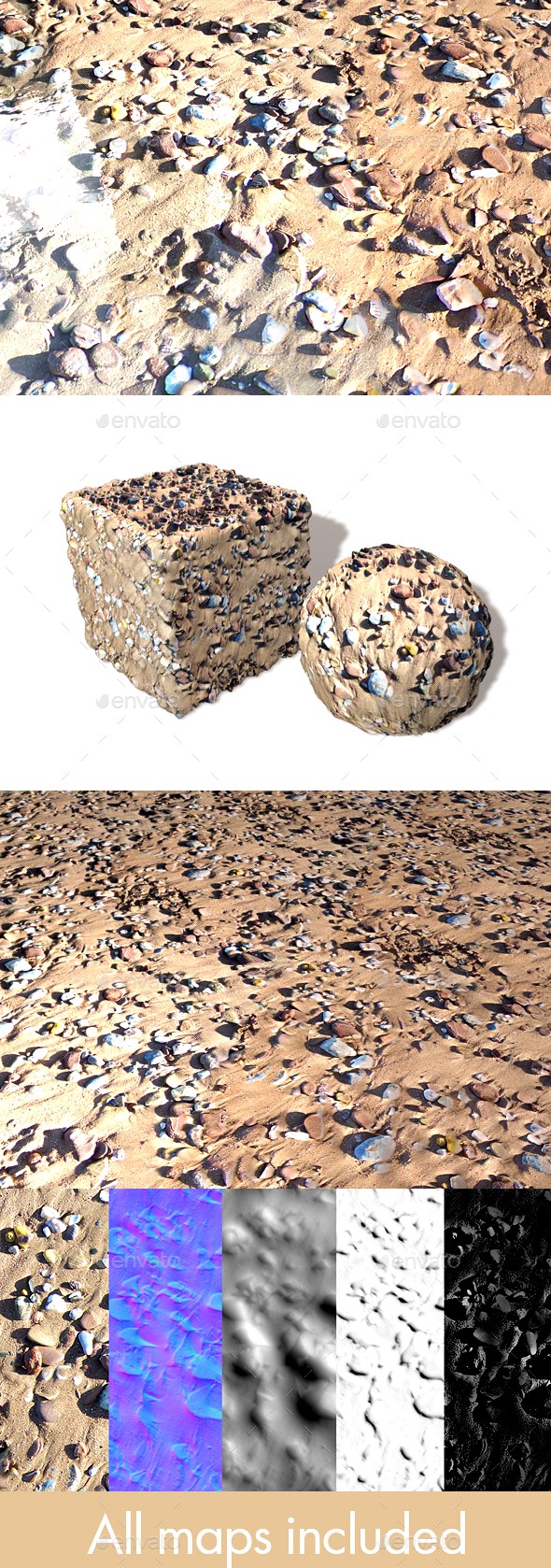 Stony Beach 01 Seamless Texture