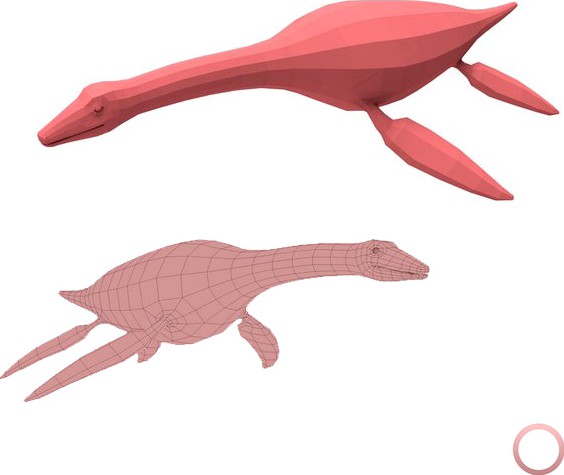 Plesiosaurus Base Mesh