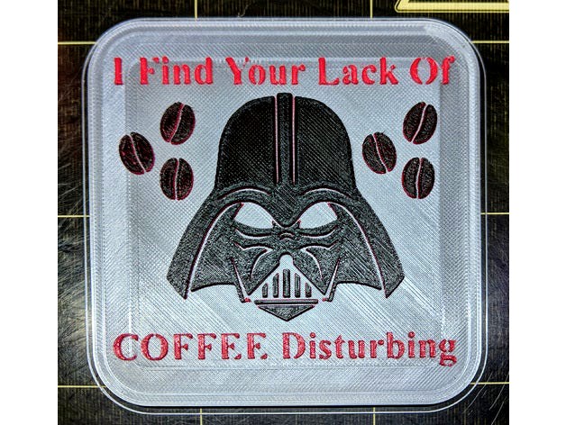Darth Coffee Coaster by DeltaWhiskey