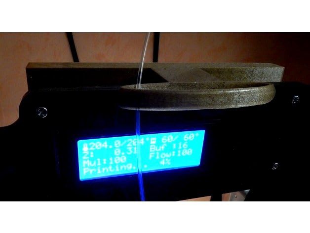 Printable Filament Führung Anet A8 by piepsvo