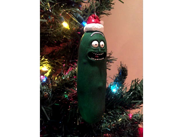 Pickle Rick Christmas Ornament by MerganMcFergan