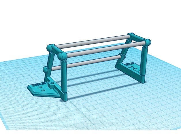 Subbuteo Goals notched for side netting by Kilwag