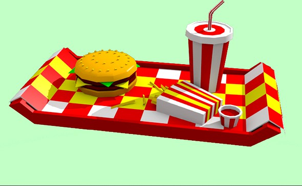 Low poly FastFood