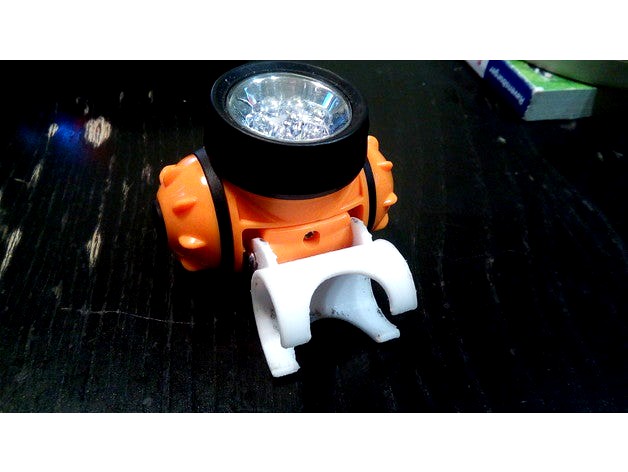 Headlamp mount for children's scooter by ekatarios
