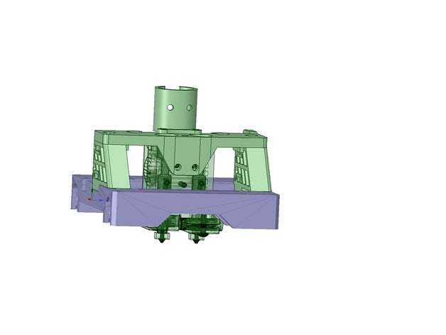 CTC E3d Chimera/Cyclops hotend mount - bowden by bula87