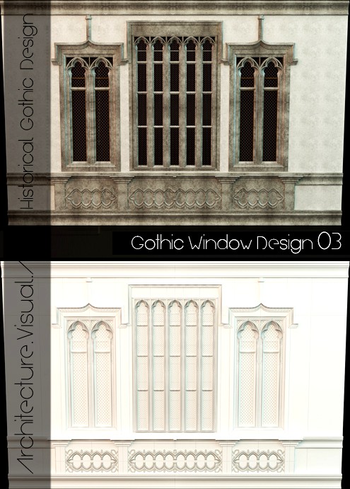Gothic Style Window 03