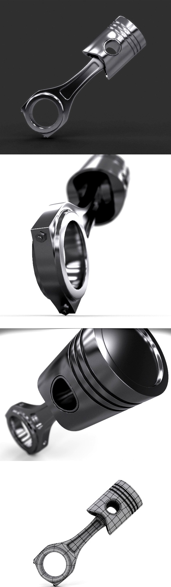 Realistic Piston With Material