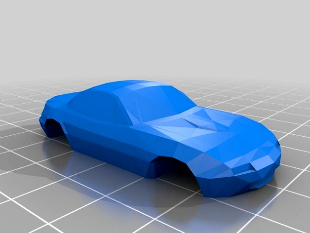 Low Poly Miata Hard Top  by S_Jackson