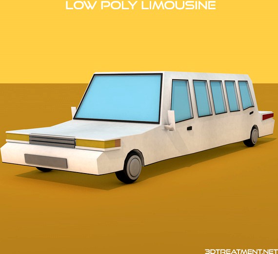 Low Poly Limousine