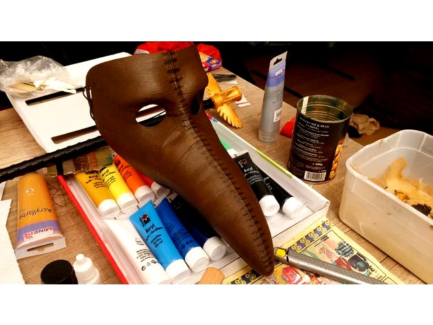 Plague Doctor mask (split) by Qgel