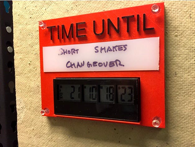 Countdown Timer Plaque by JGlass