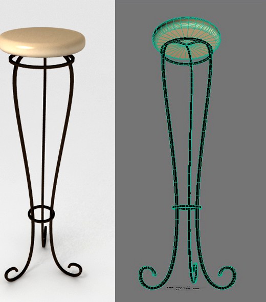 Decorative forged stand