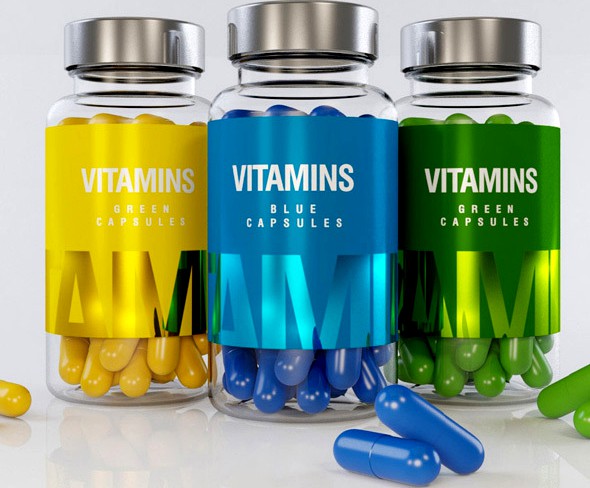 Bottle Capsules Vitamin Pills