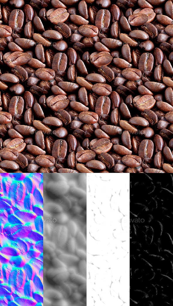 Coffee Beans Tileable Texture