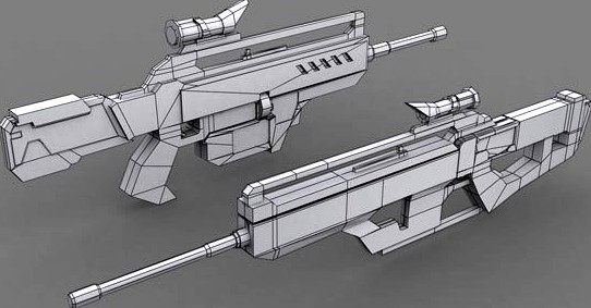 Game Weapon Model 2