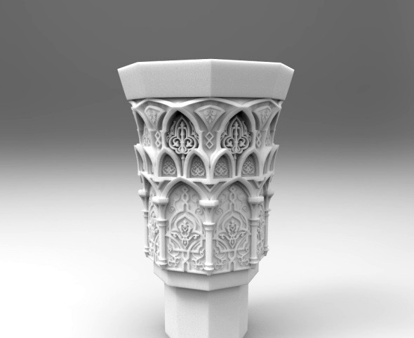 Oriental Column Top (Capital)