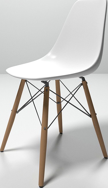 Eames plastic side chair