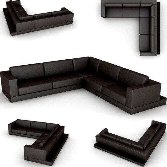 Corner sofa with shelf 3000x3250