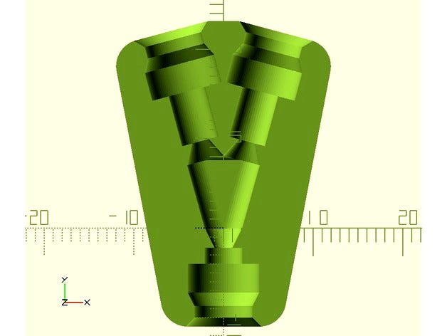 Single-piece filament Y-switch for e3d embedded collets by hackele