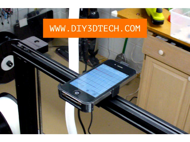 Smartphone Vibration Sensor Mount for 20 x 20 Marker Rail! by DIY3DTech
