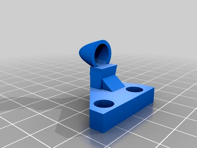 Extruder End Filament Guide for Prusa i3 by MicahBettenhausen