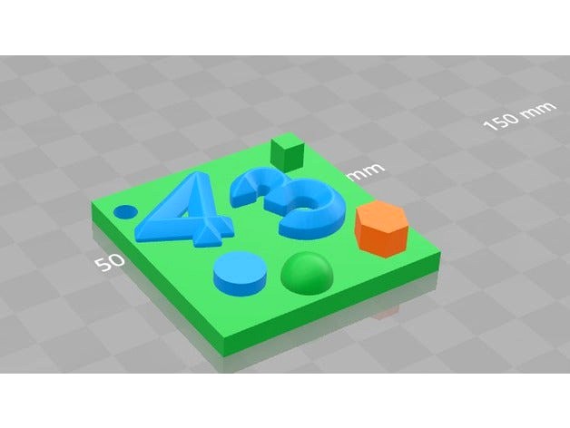 Mathematics Keychain by FloX-3D