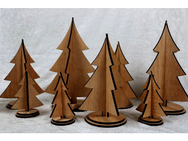 Laser Cut Christmas Trees by Jonathan_K1906