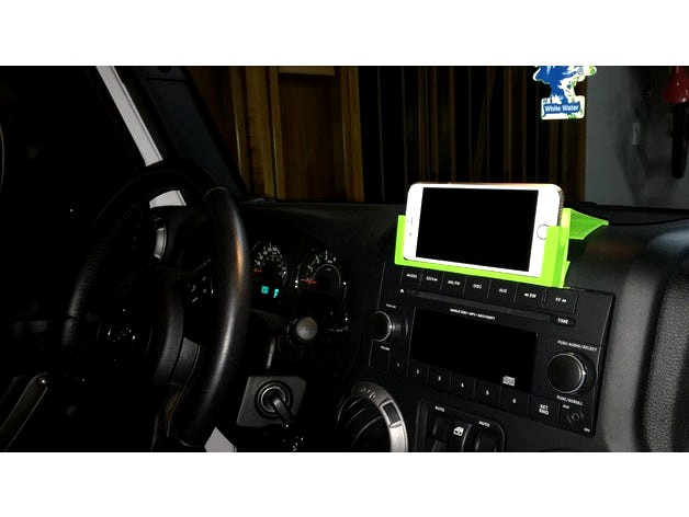 Faceplate Dash Bracket for Iphone 6 ( 2015 Jeep Wrangler) by aumondi