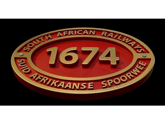 South African Railways Plaque by SteedMaker