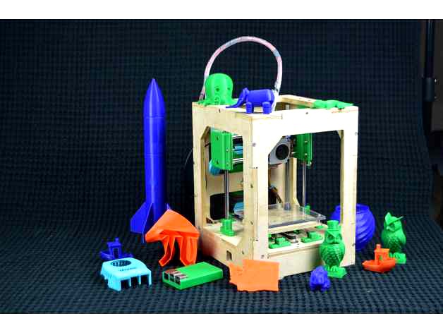 MicroRAP 100 Compact 3D Printer by woodywong