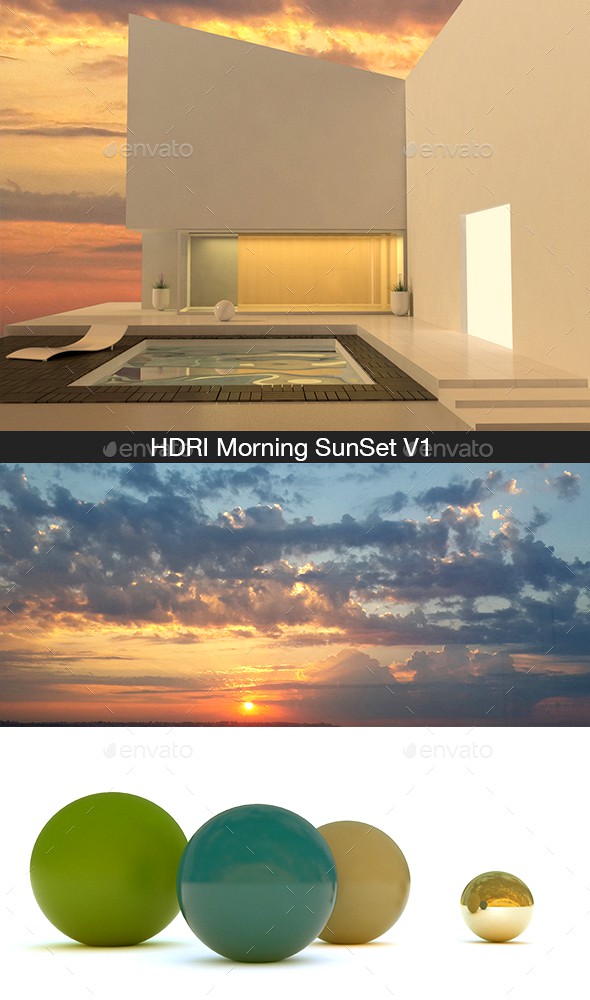 HDRI Morning SunSet V1