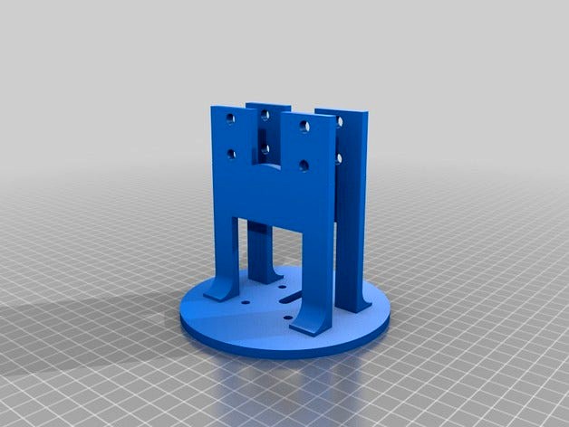 2020 aluminium Robotic Arm swivel base with nema 17 by mbh16