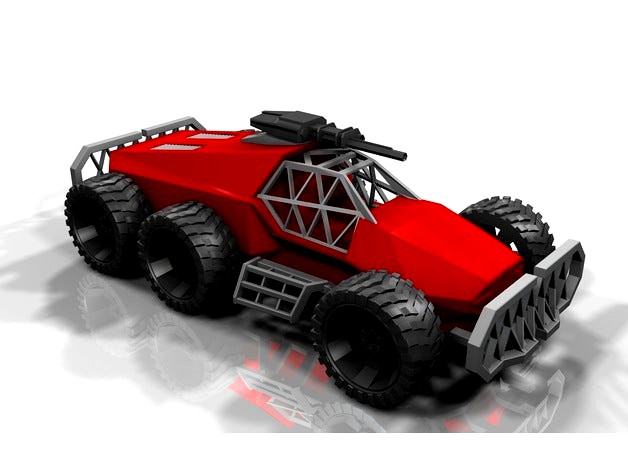 Armored vehicle, printable without supports by Izak02