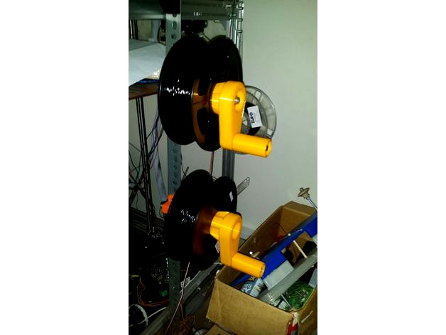 Quick Change Universal Spool Holder Crank by Kevin-Halbert