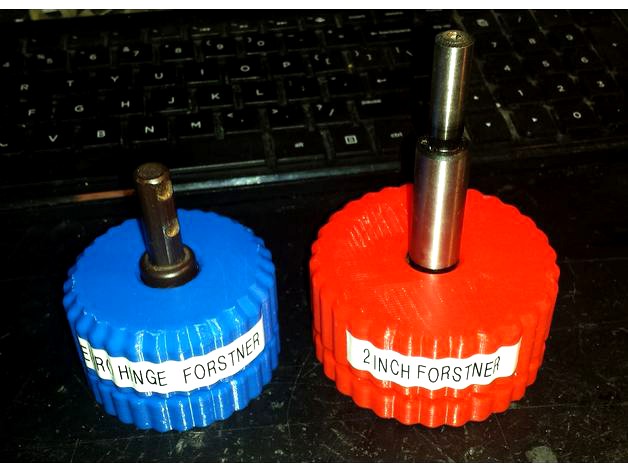 Forstner Bit Cases, Eurohinge and 2 inch by MakerBeck