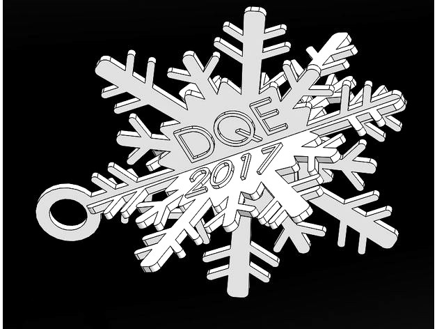 Snowflake Christmas Ornament by Shankenstein