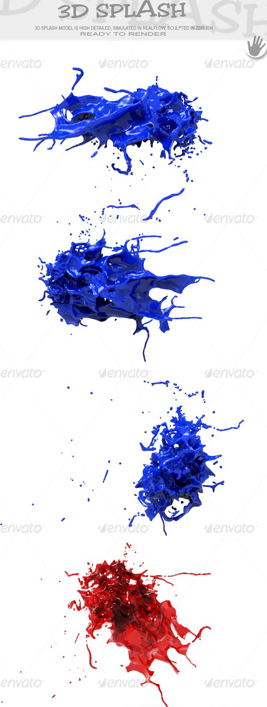 HD Abstract Water Paint Liquid Splash 29
