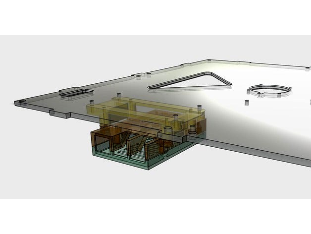 K8400 VERTEX Raspberry Pi 3 Model B Right Side Mount by Bo_Ris