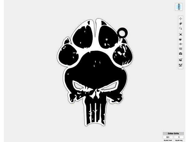 Keychain K9-Canes by ronaldario3D