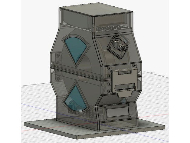 Filament Weight, Temperature & Humidity Sensor Spool Roller Holder Canister. by FirstLayerAdhesion